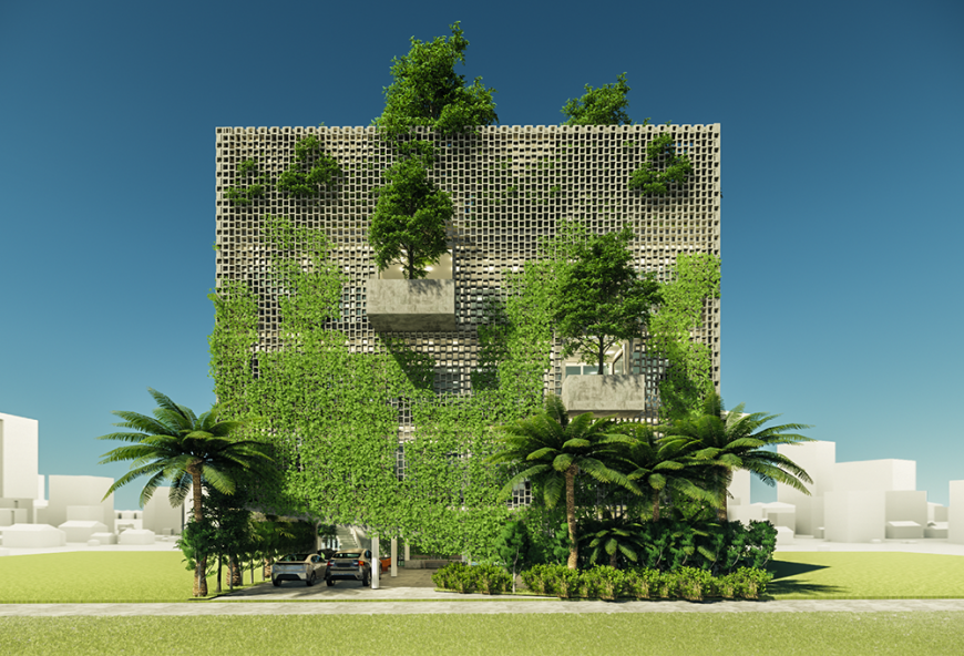 Green Honeycomb House